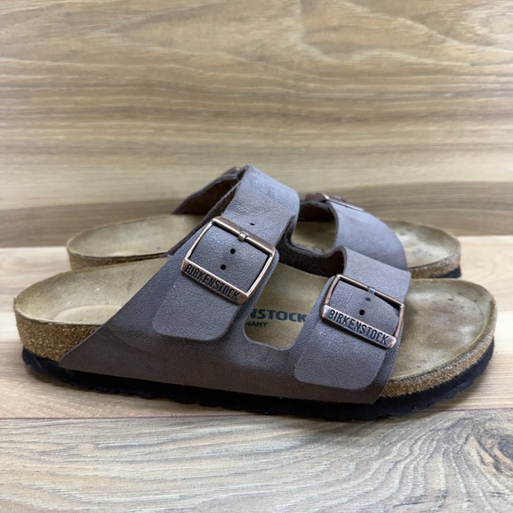 Birkenstock Shoes - Birkenstock Arizona Sandals Womens 7 N EU 38 Brown Birko Slip On